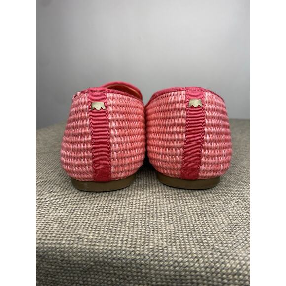 Birdies The Starling Loafer Raffia Lipstick Pink Women's 8 Woven Casual Comfort - Picture 8 of 10